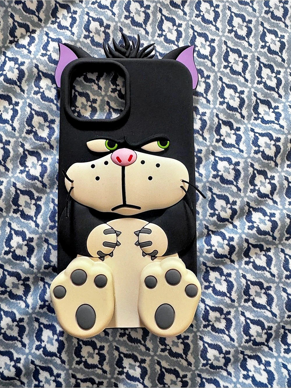 3D Conderella’s Lucifer the Cat Phone Case for iPhone 13/14/15
